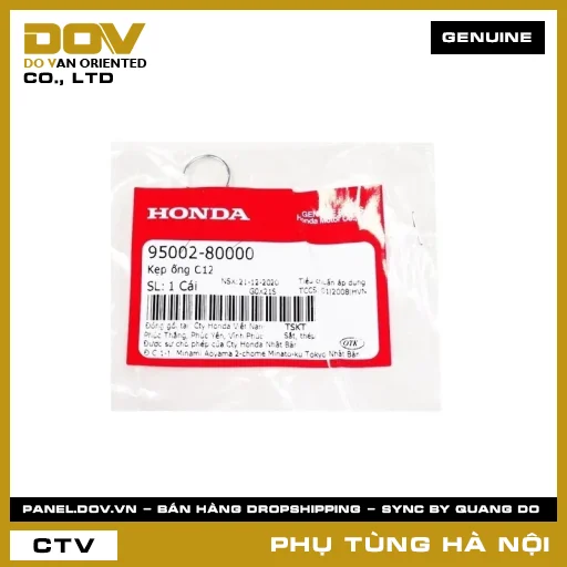 MÃ PHỤ TÙNG : 9500280000 KẸP ỐNG C12 — 9500280000