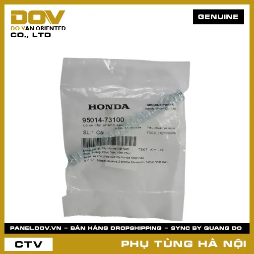 MÃ PHỤ TÙNG : 9501473100 LÒ XO CẦN PHANH SAU — 9501473100