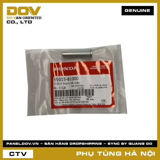 MÃ PHỤ TÙNG : 9501581000 CHỐT A THANH ĐỂ CHÂN — 9501581000