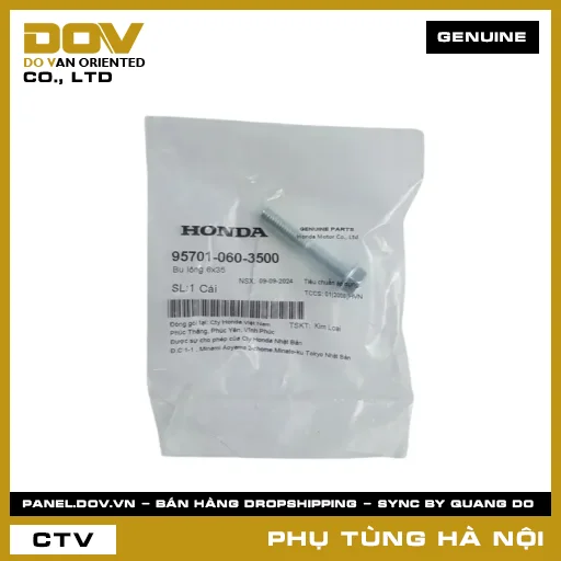 MÃ PHỤ TÙNG : 957010603500 BU LÔNG 6X35 — 957010603500