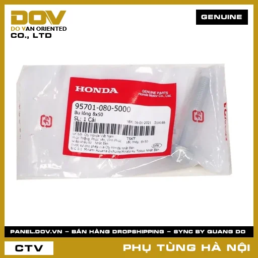 MÃ PHỤ TÙNG : 957010805000 BU LÔNG 8X50 — 957010805000