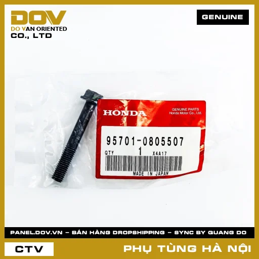 MÃ PHỤ TÙNG : 957010805507 BU LÔNG 8X55 — 957010805507