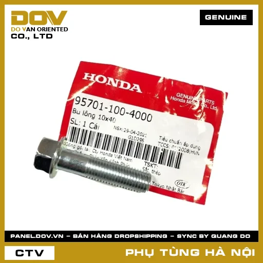 MÃ PHỤ TÙNG : 957011004000 BU LÔNG 10X40 — 957011004000