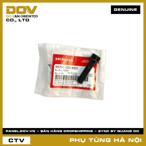 MÃ PHỤ TÙNG : 957011004007 BU LÔNG 10X40 — 957011004007