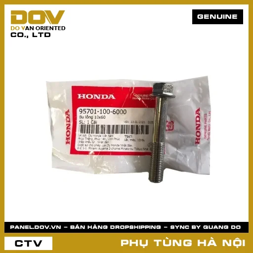 MÃ PHỤ TÙNG : 957011006000 BU LÔNG 10X60 — 957011006000