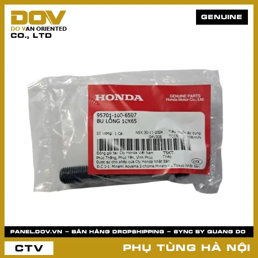 MÃ PHỤ TÙNG : 957011006507 BU LÔNG 10X65 — 957011006507