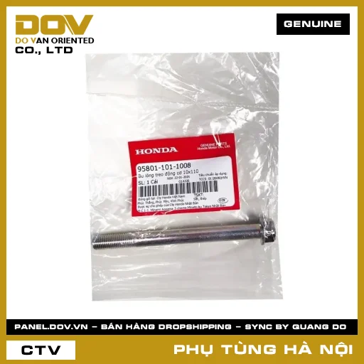 MÃ PHỤ TÙNG : 958011011008 BU LÔNG TREO ĐỘNG CƠ 10X110 — 958011011008