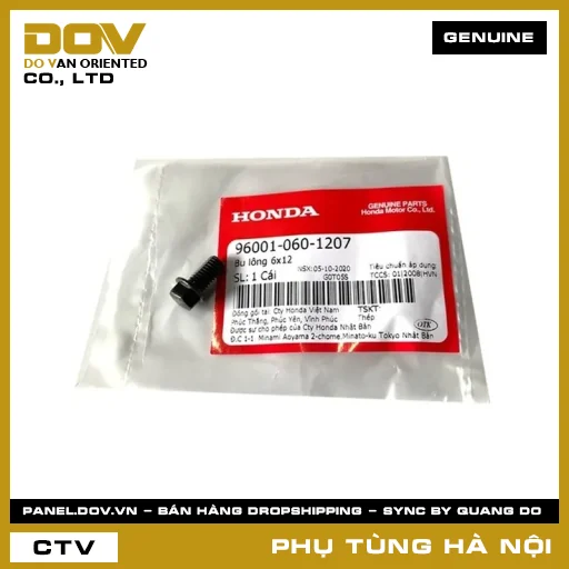 MÃ PHỤ TÙNG : 960010601207 BU LÔNG 6X12 — 960010601207