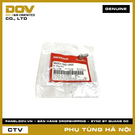 MÃ PHỤ TÙNG : 960010601600 BU LÔNG 6X16 — 960010601600