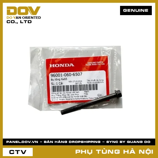 MÃ PHỤ TÙNG : 960010606507 BU LÔNG 6X65 — 960010606507