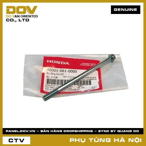 MÃ PHỤ TÙNG : 960010610000 BU LÔNG 6X100 — 960010610000