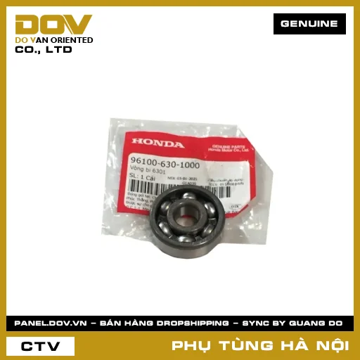 MÃ PHỤ TÙNG : 961006301000 VÒNG BI 6301 — 961006301000