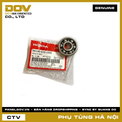 MÃ PHỤ TÙNG : 961406301000 VÒNG BI 6301 — 961406301000