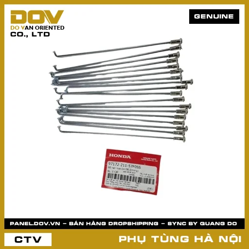 MÃ PHỤ TÙNG : 9717221157F0SS BỘ NAN HOA12X158,5(TRONG) — 9717221157F0SS