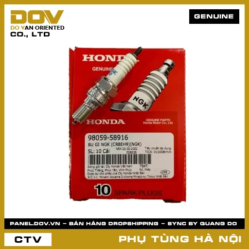 MÃ PHỤ TÙNG : 9805958916 BU GI NGK (CR8EH9)(NGK) — 9805958916