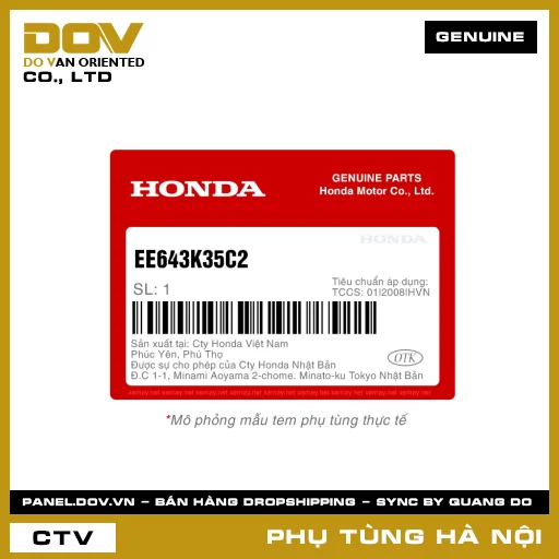 MÃ PHỤ TÙNG : EE643K35C2 LÓT ĐỂ CHÂN C (ĐỎ) — EE643K35C2