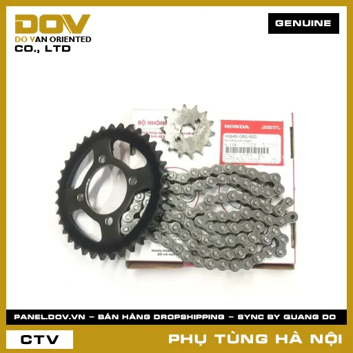 MÃ PHỤ TÙNG : H0640GBGB20 BỘ NHÔNG XÍCH DREAM — H0640GBGB20