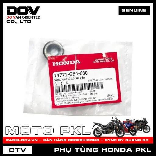VÒNG GIỮ LÒ XO XU PÁP CB350 H'NESS — 14771GB4680