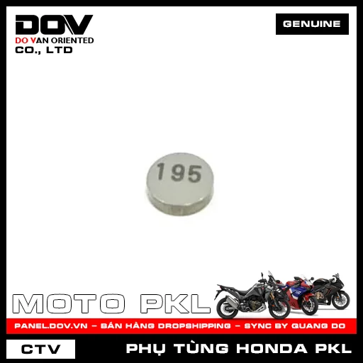 VÒNG ĐỆM XU PÁP (1.950) ADV350, CB1000R, CB300R, CB500F, CB500X, CB650R, CBR500R, CBR650R, GOLDWING, NX500, REBEL 300, REBEL 500, SH 350 — 14931KT7013