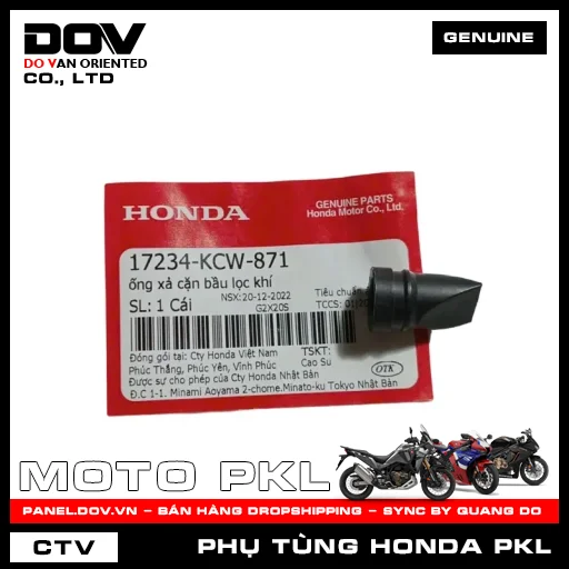 ỐNG XẢ CẶN BẦU LỌC KHÍ (lọc gió) CB1000R, REBEL 300, REBEL 500 — 17234KCW871
