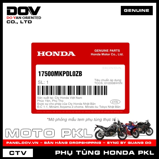 BÌNH XĂNG CB500X — 17500MKPDL0ZB