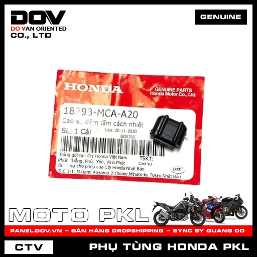 CAO SU ĐỆM TẤM CÁCH NHIỆT ADV350, CB1000R, CB300R, CB350 H'NESS, CB650R, CBR650R, GOLDWING, REBEL 1100, REBEL 300, SH 350 — 18293MCAA20