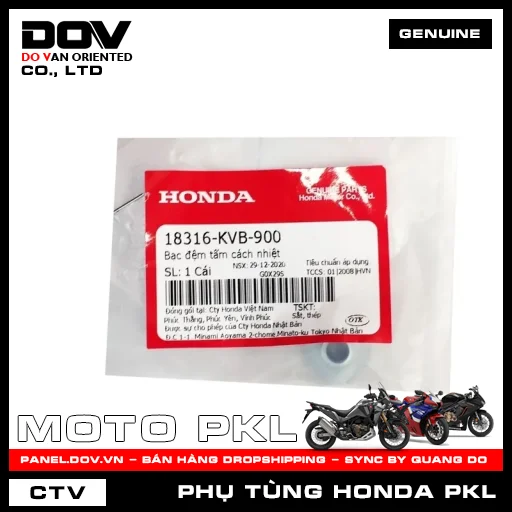 BẠC ĐỆM TẤM CÁCH NHIỆT CB350 H'NESS — 18316KVB900