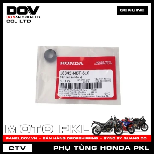 TẤM CAO SU BẢO VỆ CB1000R, CB300R, CB350 H'NESS, CB650R, CBR650R, GOLDWING, REBEL 1100, REBEL 300, REBEL 500 — 18345MBT610
