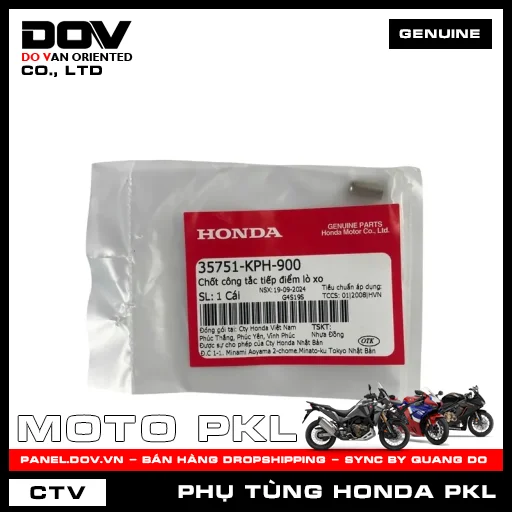 CHỐT CÔNG TẮC TIẾP ĐIỂM LÒ XO CB350 H'NESS — 35751KPH900