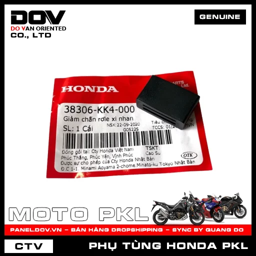 GIẢM CHẤN RƠLE XI NHAN (đèn báo rẽ) CB250 NIGHTHAWK, CB350 H'NESS, CB650R, CBR650R, REBEL 1100, REBEL 300, REBEL 500, SH 350 — 38306KK4000