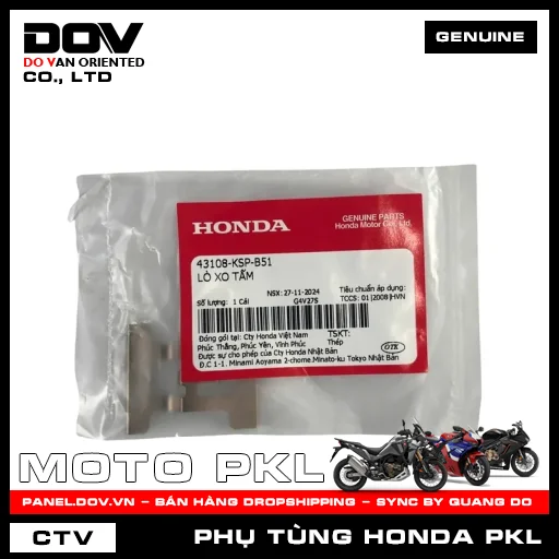 LÒ XO TẤM CB300R, CB350 H'NESS — 43108KSPB51