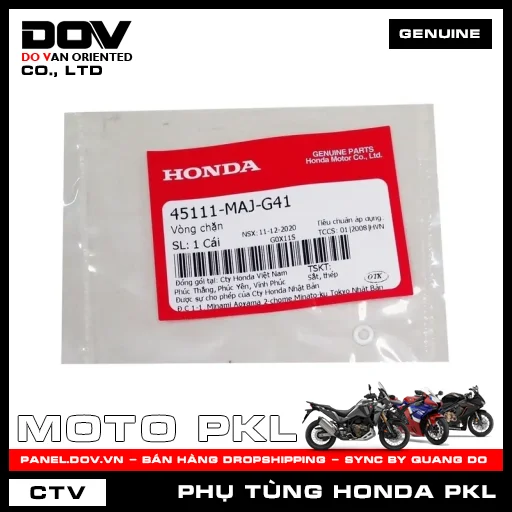 VÒNG HÃM ADV350, CB1000R, CB300R, CB350 H'NESS, CB500F, CB500X, CB650R, CBR500R, CBR650R, GOLDWING, NX500, REBEL 1100, REBEL 300, REBEL 500 — 45111MAJG41