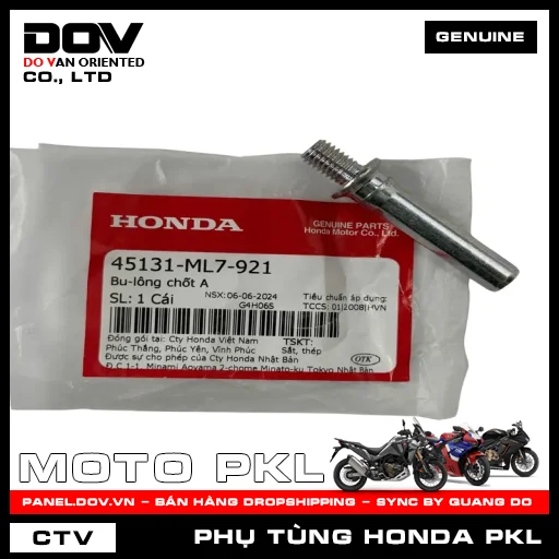 BU-LÔNG CHỐT A CB250 NIGHTHAWK, CB350 H'NESS, REBEL 300, REBEL 500 — 45131ML7921