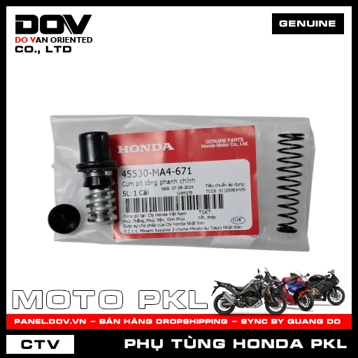 CỤM PÍT TÔNG PHANH CHÍNH (thắng) CB650R, CBR650R — 45530MA4671