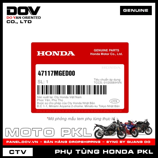 ỐP PHANH TAY (thắng) REBEL 1100 — 47117MGED00