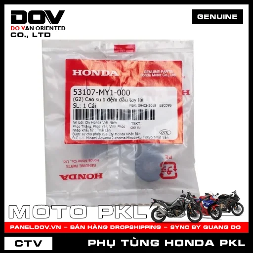 CAO SU B ĐỆM ĐẦU TAY LÁI CB300R, CB500F, CB650R, CBR650R — 53107MY1000