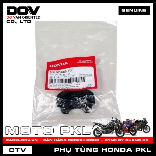 CỤM GIỮ TAY GA DƯỚI SH 350 — 53167K66V00