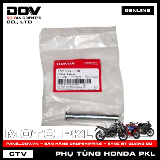 CHỐT BẢN LỀ YÊN XE SH 350 — 77215KZL930