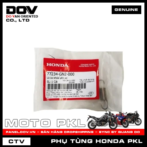 LÒ XO KHÓA YÊN XE CB500F, CB500X, CB650R, CBR500R, CBR650R, NX500 — 77234GN2000