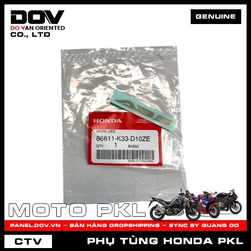 MÁC ABS CB300R — 86611K33D10ZE