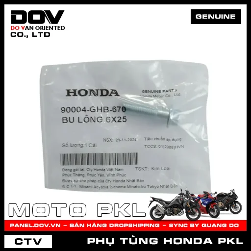 BU LÔNG 6X25 CB500F, CB500X, CBR500R, REBEL 500 — 90004GHB670