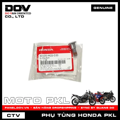 BU LÔNG 8X25 CB500F, CB500X, CB650R, CBR500R, CBR650R, REBEL 1100, REBEL 300, REBEL 500 — 90105MGSD30