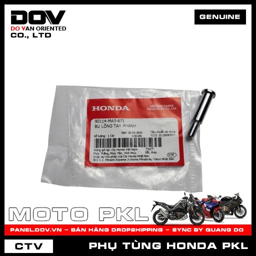 BU LÔNG TAY PHANH (tay thắng) CB250 NIGHTHAWK, CB500F, CB500X, CB650R, CBR500R, CBR650R, NX500, REBEL 1100, REBEL 300, REBEL 500, SH 350 — 90114MA5671