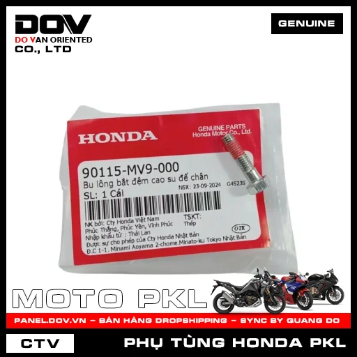BU LÔNG BẮT ĐỆM CAO SU ĐỂ CHÂN CB300R, CB500F, CB500X, CBR500R, NX500 — 90115MV9000