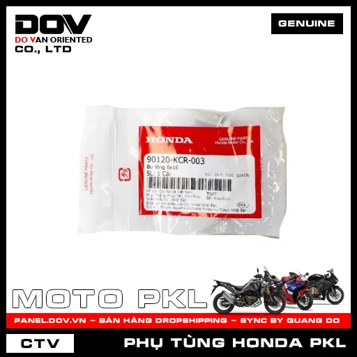 Bu-lông có vòng đệm 6x16 CB1000R, CB300R, CB500F, CB500X, CBR500R, GOLDWING, NX500, REBEL 300, REBEL 500, SH 350 — 90120KCR003
