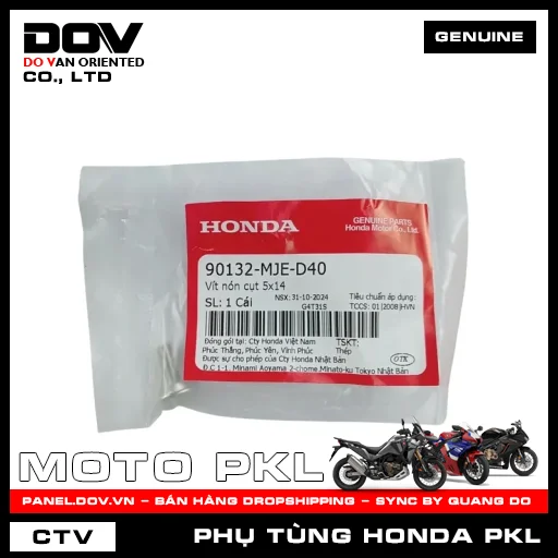 VÍT NÓN CỤT 5X14 CB500X, CBR500R, GOLDWING — 90132MJED40