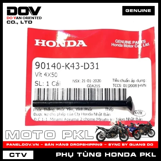 VÍT 4X50 CB300R, CB350 H'NESS — 90140K43D31