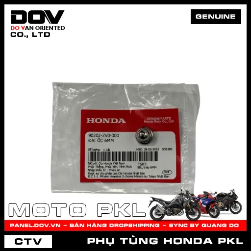 ĐAI ỐC 6MM CB1000R, GOLDWING — 90202ZV0000