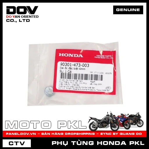 ÐAI ỐC ĐẶC BIỆT 6MM CB1000R, CB250 NIGHTHAWK, CB300R, CB650R, CBR650R, REBEL 1100 — 90301473003