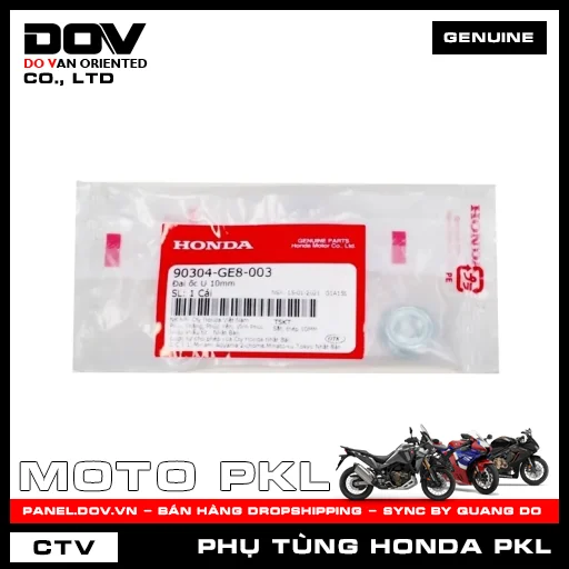 ĐAI ỐC U 10MM CB250 NIGHTHAWK, CB500X, GOLDWING, NX500 — 90304GE8003